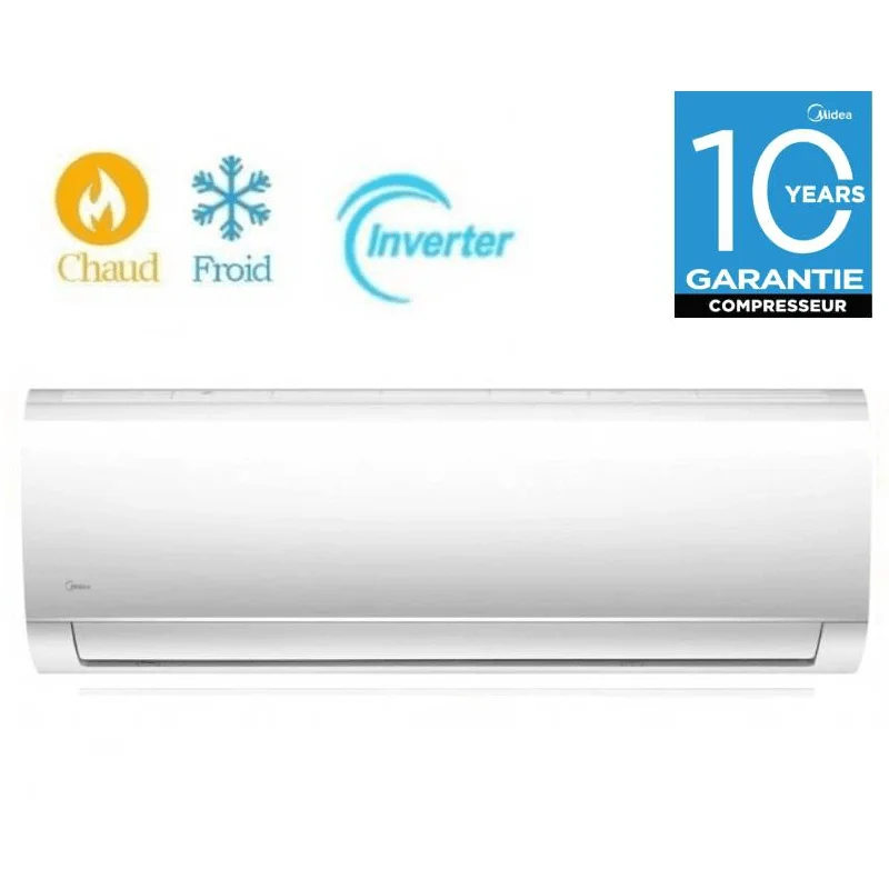 Climatiseur-Midea-9000-BTU-Chaud-Froid-Inverter-Tropicalise-MSAF-09HRDN1-Blanc