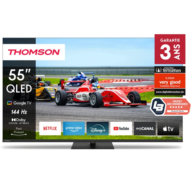 Televiseur-Thomson-55QG7C14-Smart-QLED-Pro-Google-TV-Noir