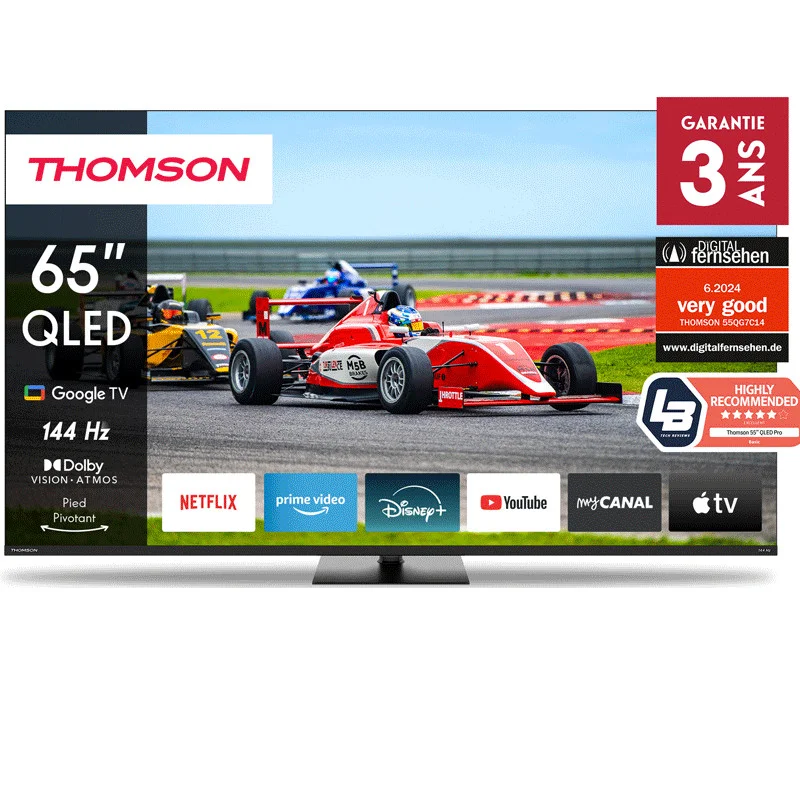 Televiseur-Thomson-65QG7C14-Smart-QLED-Pro-UHD-4K-Google-TV-Noir